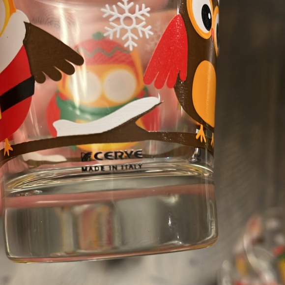 Cerve | Made in Italy | Owl prints vintage shot glasses - Picture 6 of 6